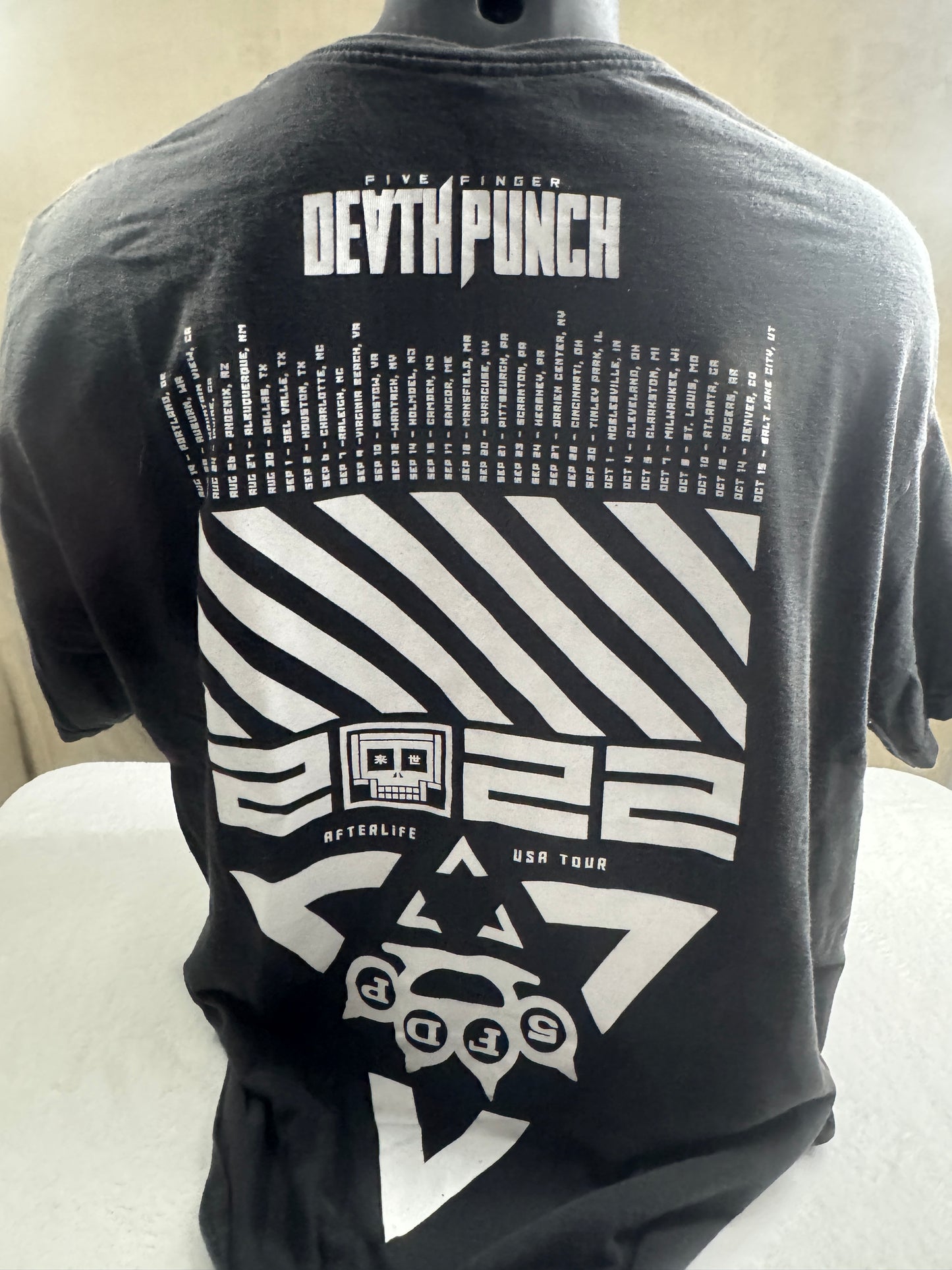 FFDP Five Finger Death Punch 2022 Concert Tour T-Shirt Size 2XL