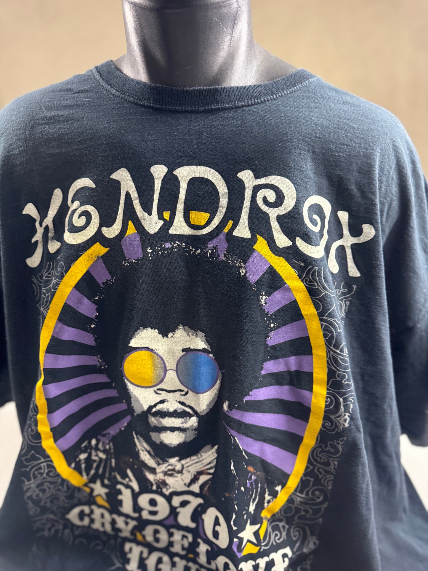 Jimi Hendrix 1970 Cry Of Love Tour T-Shirt Size 3X