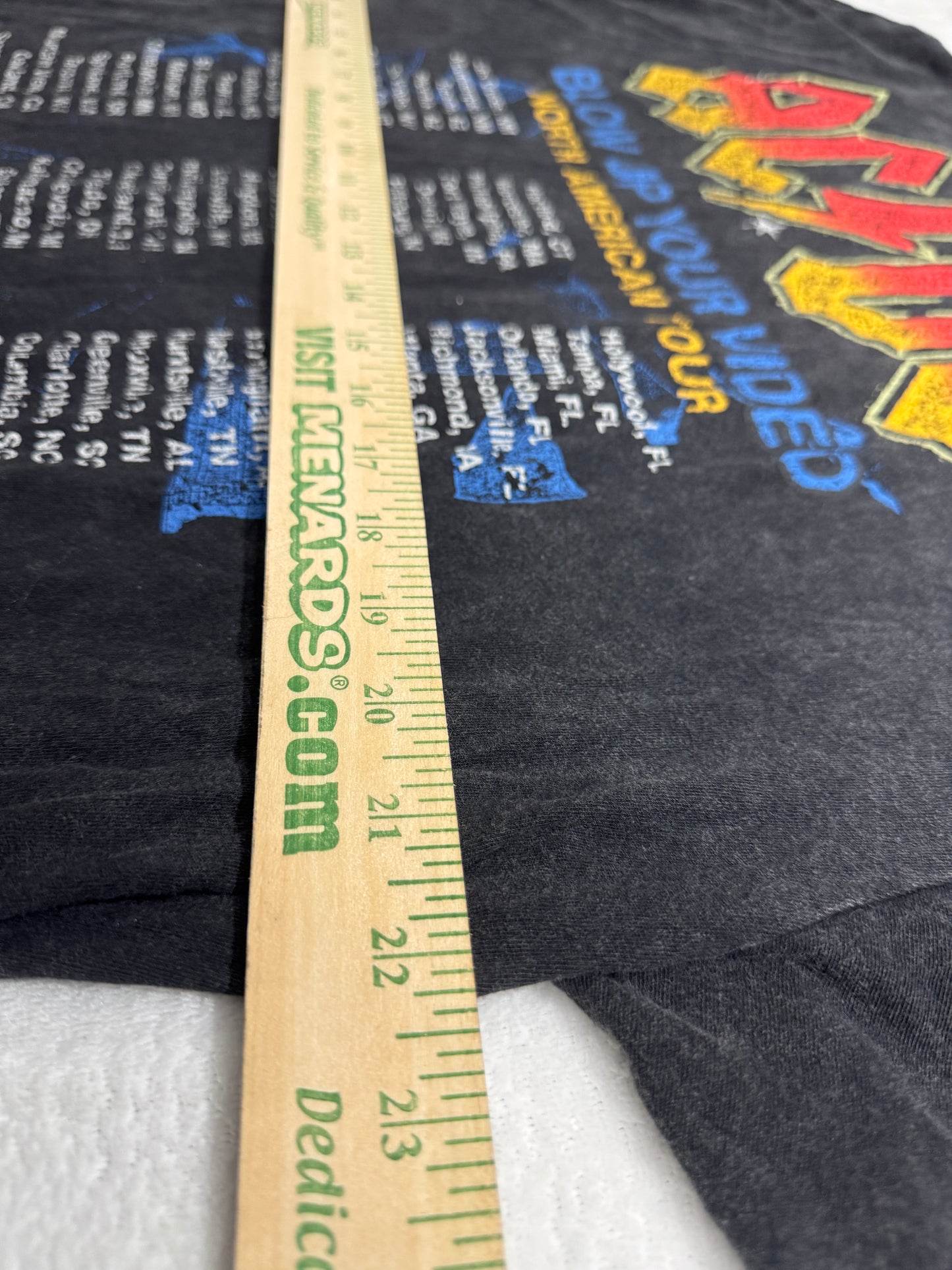 AC/DC Blow up your Video Tour T-Shirt Size Large