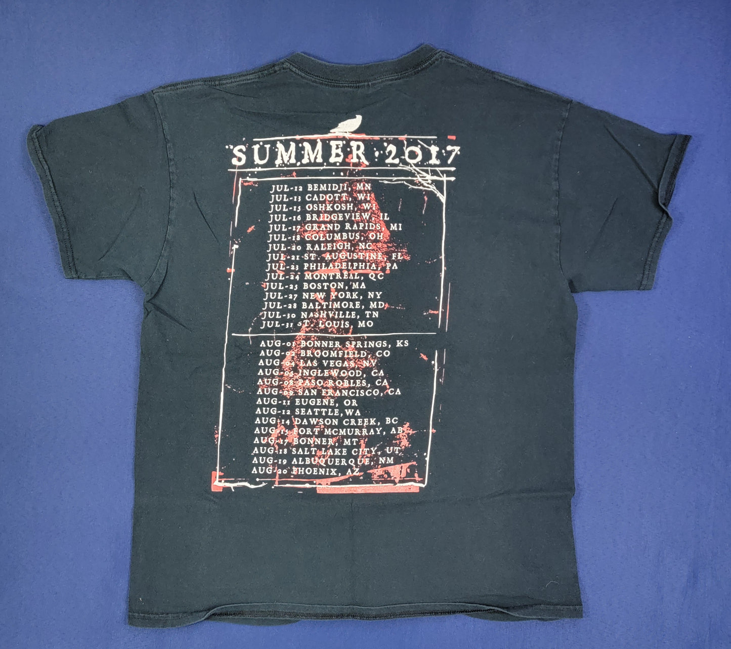Lamb of God 2017 Concert T-shirt Large