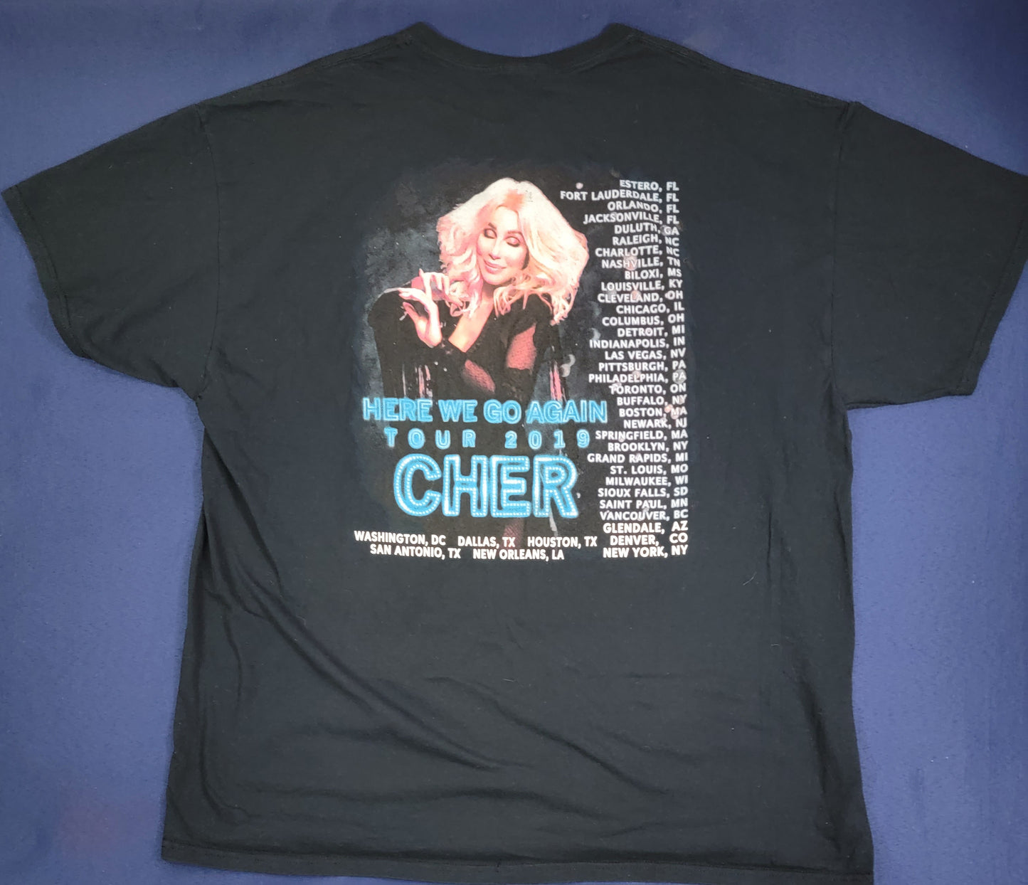 Cher 2019 Concert T-shirt 2XL