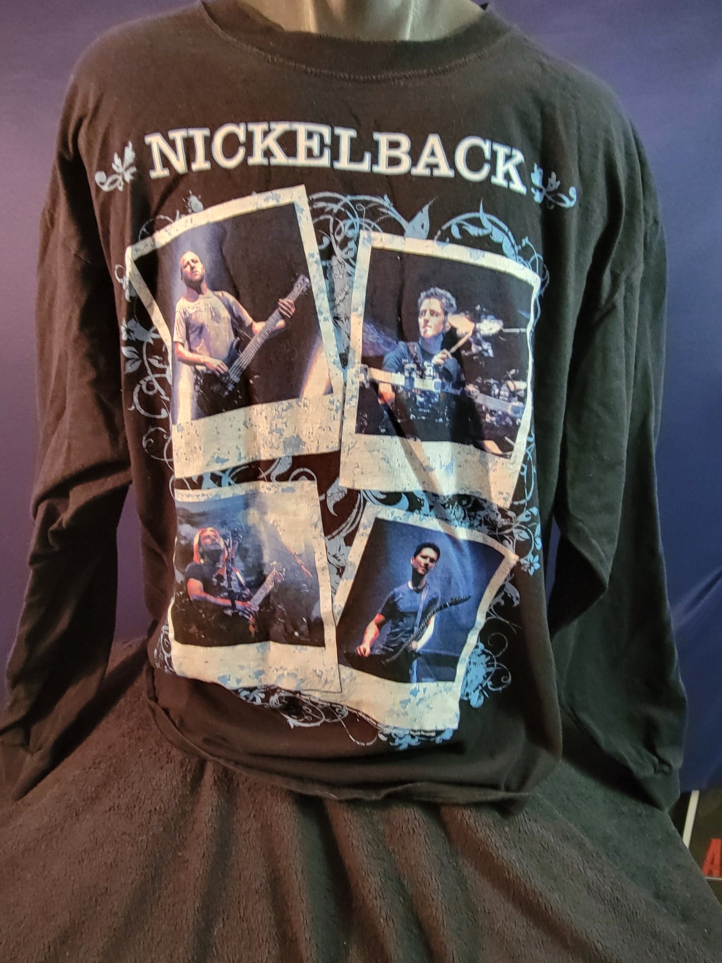 Nickleback long sleeved Concert T-Shirt 2009 Black 2X