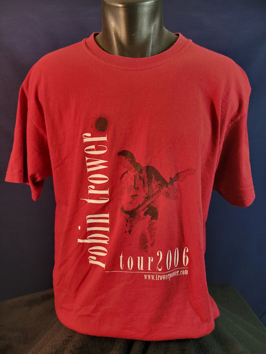 Robin Trower 2006 Concert T-Shirt Red Large