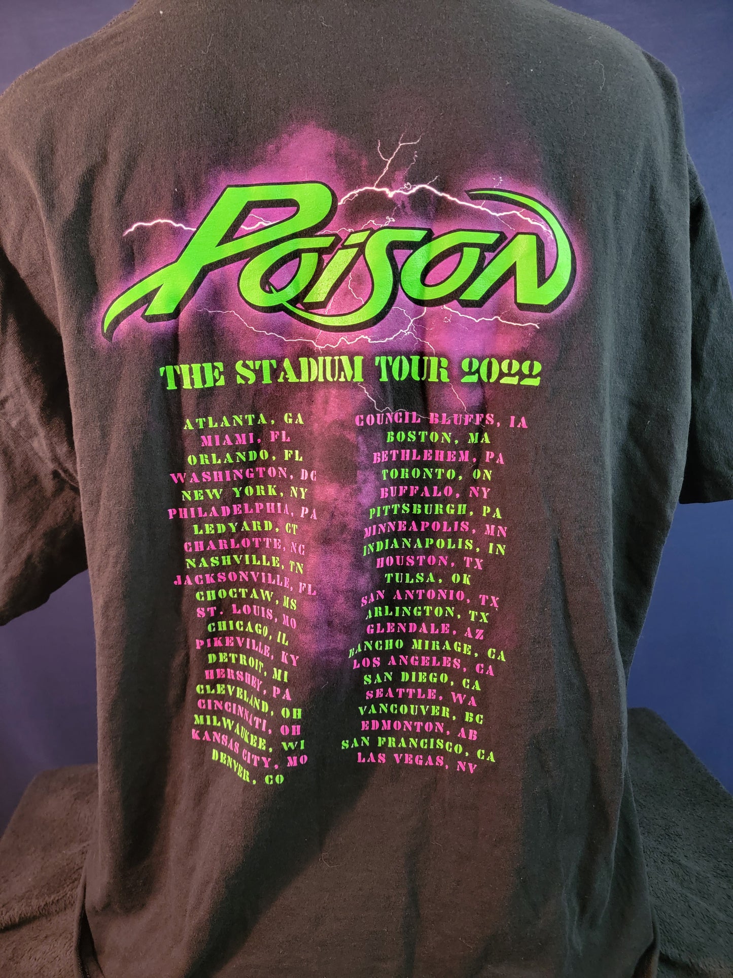 Poison Concert T-shirt Black 2XL