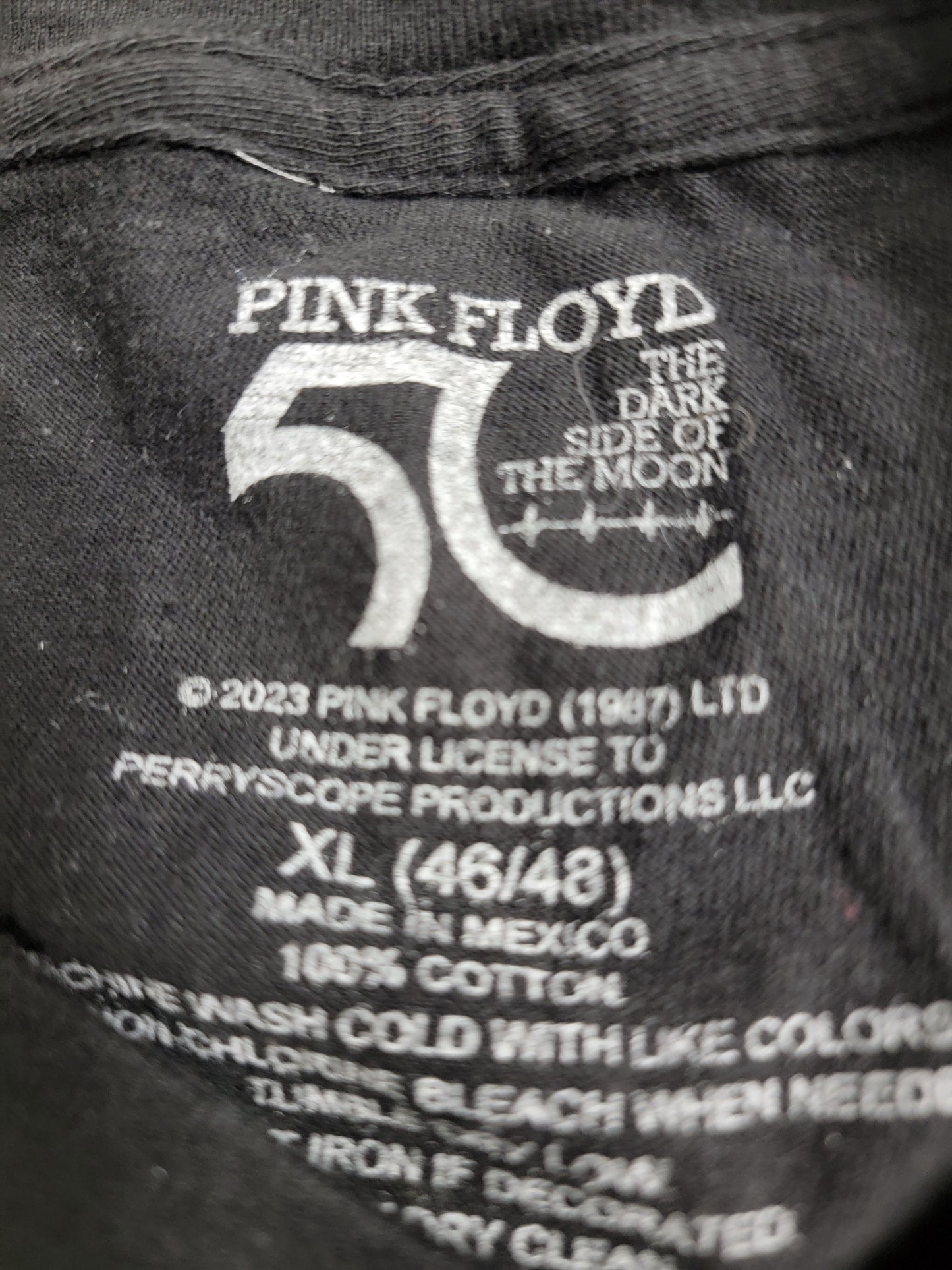 Pink Floyd Dark Side of the Moon 50th anniversary T-Shirt Size XL