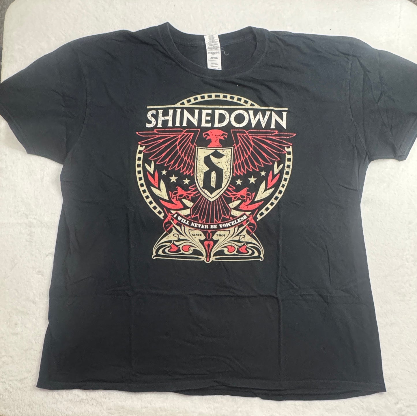 Shinedown I will never be voiceless Concert T-Shirt 2X