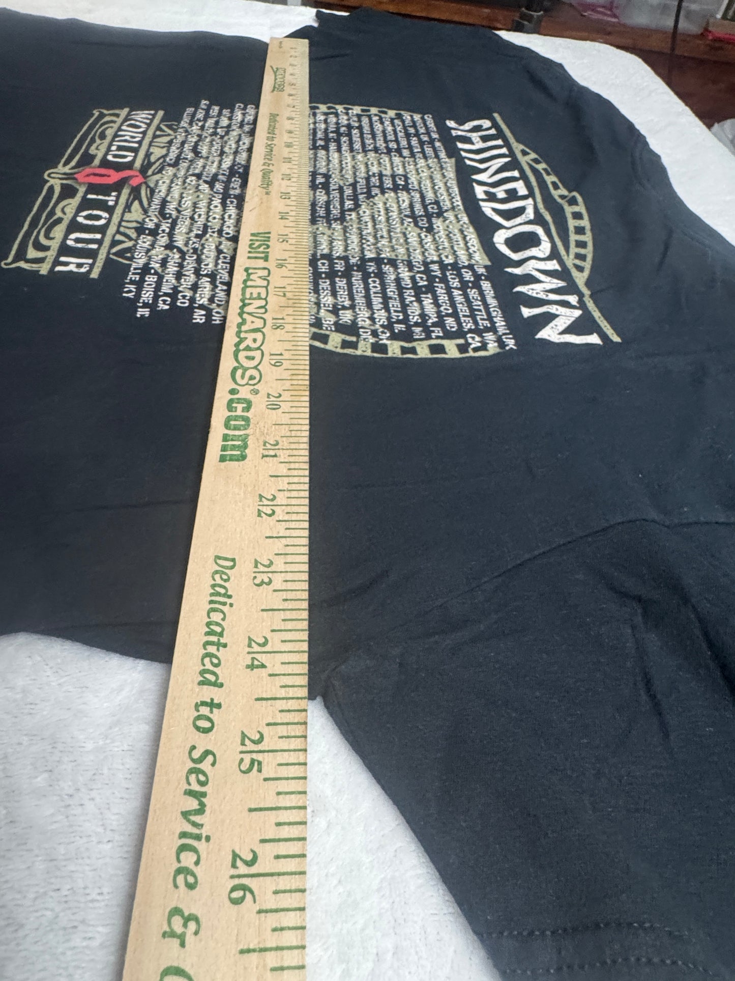 Shinedown I will never be voiceless Concert T-Shirt 2X