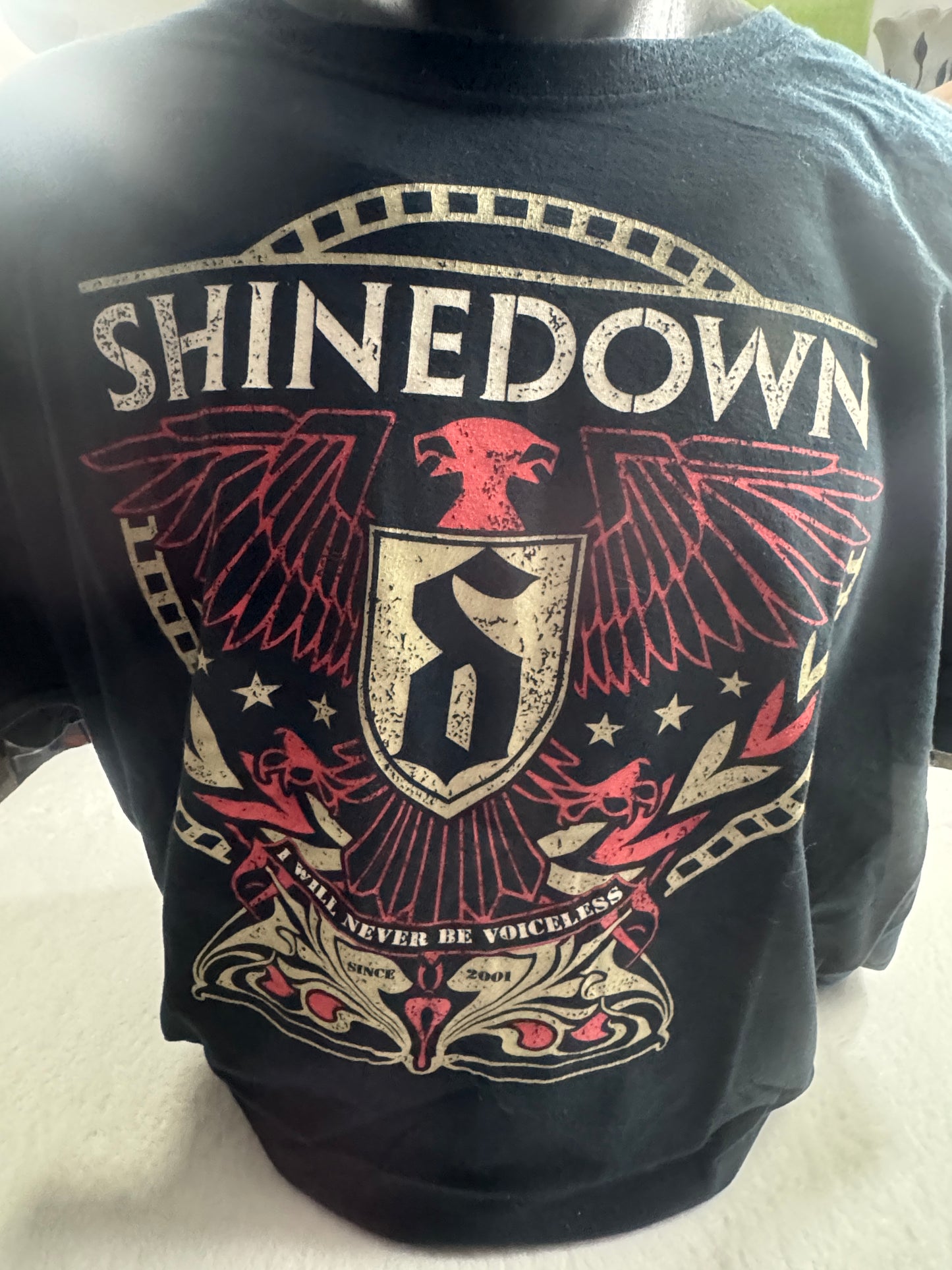 Shinedown I will never be voiceless Concert T-Shirt 2X