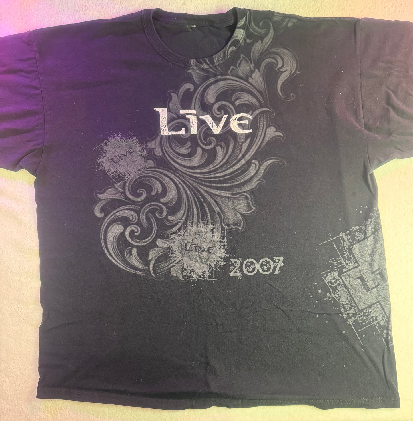 2007 LIVE North American tour Concert T-Shirt Size 2XL