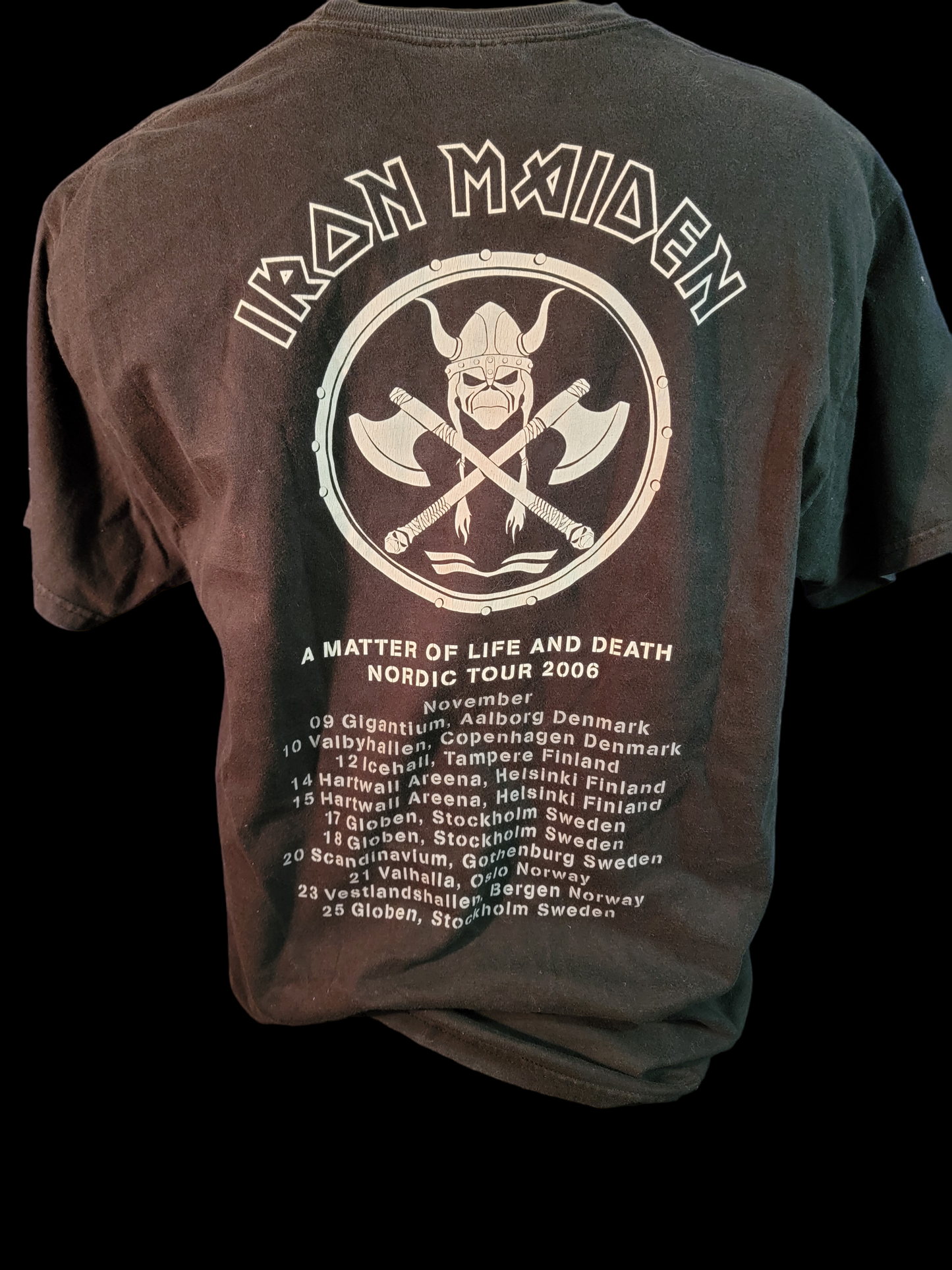 Iron Maiden 2006 Nordic Tour Concert T-shirt Large