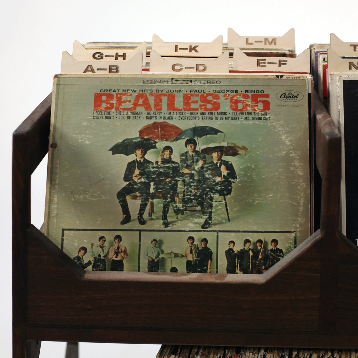 The Vinyl Record Dividers: Baltic Birch A-Z Organizers