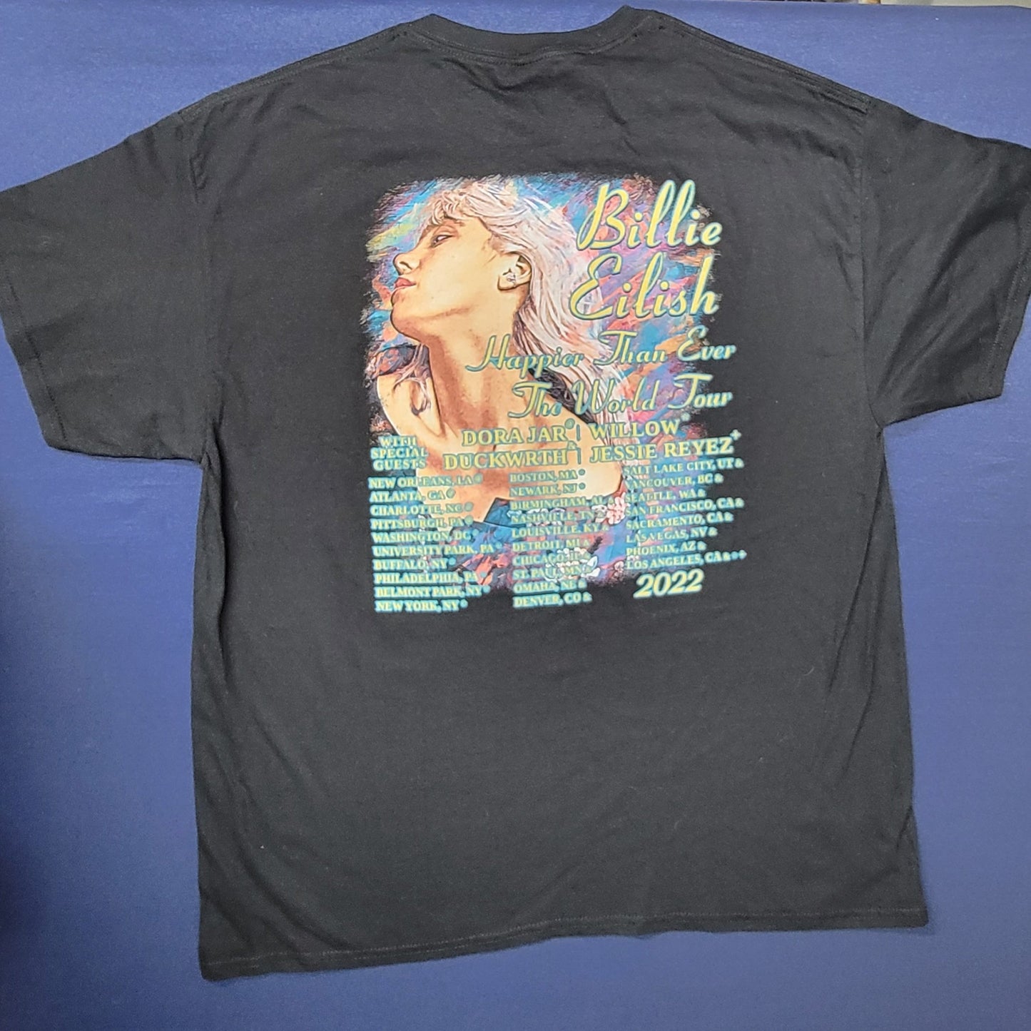 Billie Eilish 2022 Concert Tour Shirt