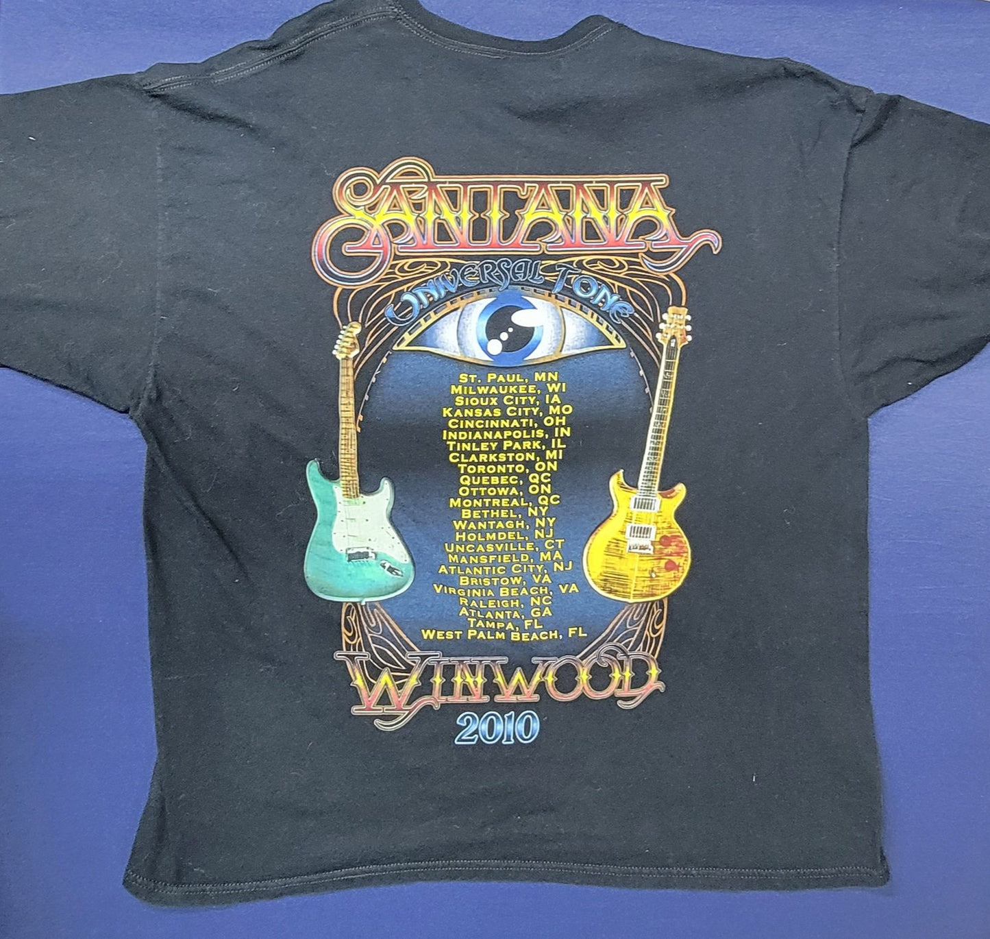 Santana 2010 Tour Concert T-Shirt 2XL