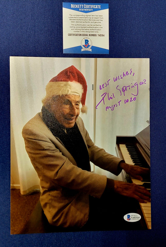 Songwriter Phil Springer autographed photo