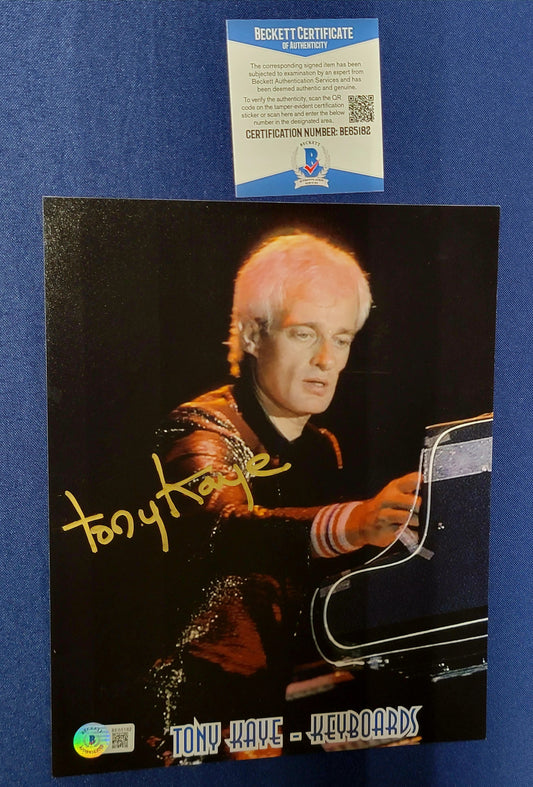 Tony Kaye from YES autographed photo