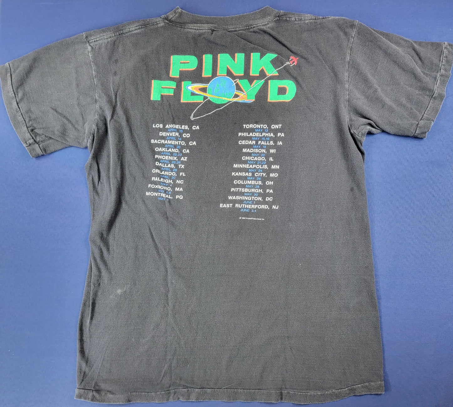 1987 Pink Floyd Tour Shirt