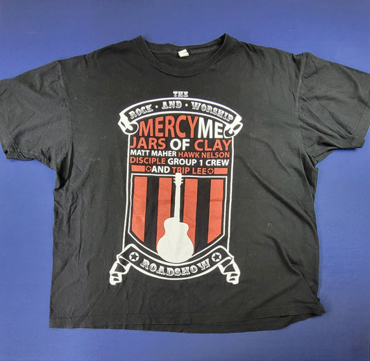 Mercy Me/ Jars of Clay Rock and Worship Roadshow Concert T-Shirt XL