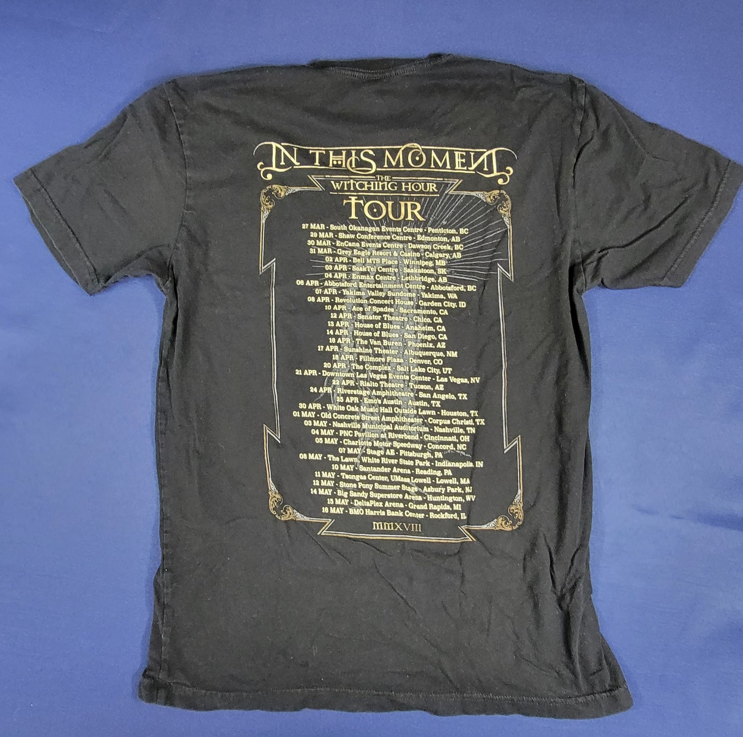 In This Moment 2018 Concert Tour T-Shirt Medium