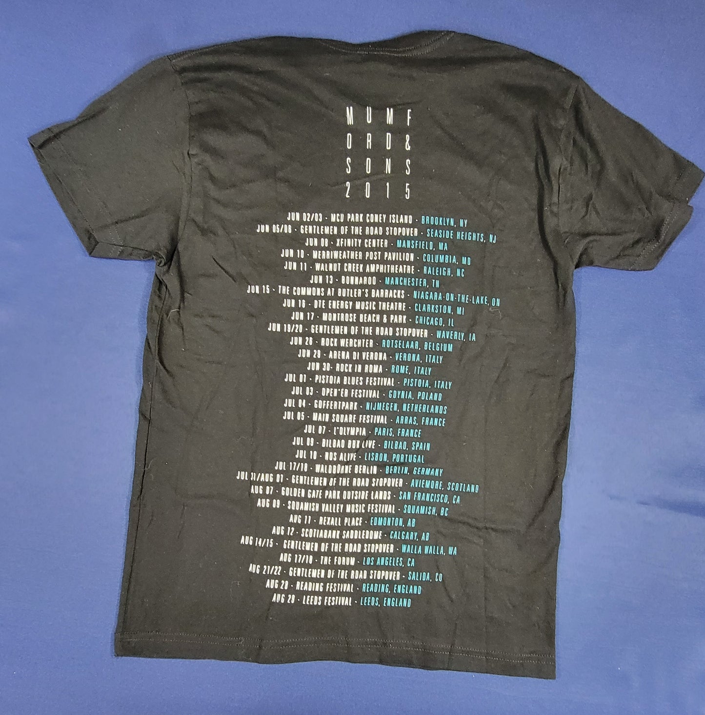 Mumford & Sons 2015 Concert Tour T-shirt