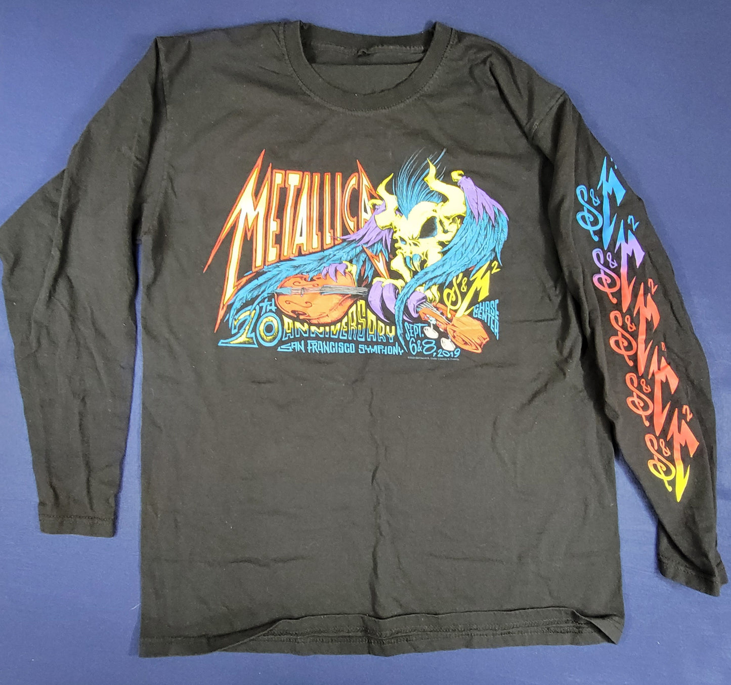 Metallica S&M2 20th Anniversary 2019 Concert Tour long sleeve T-shirt Large