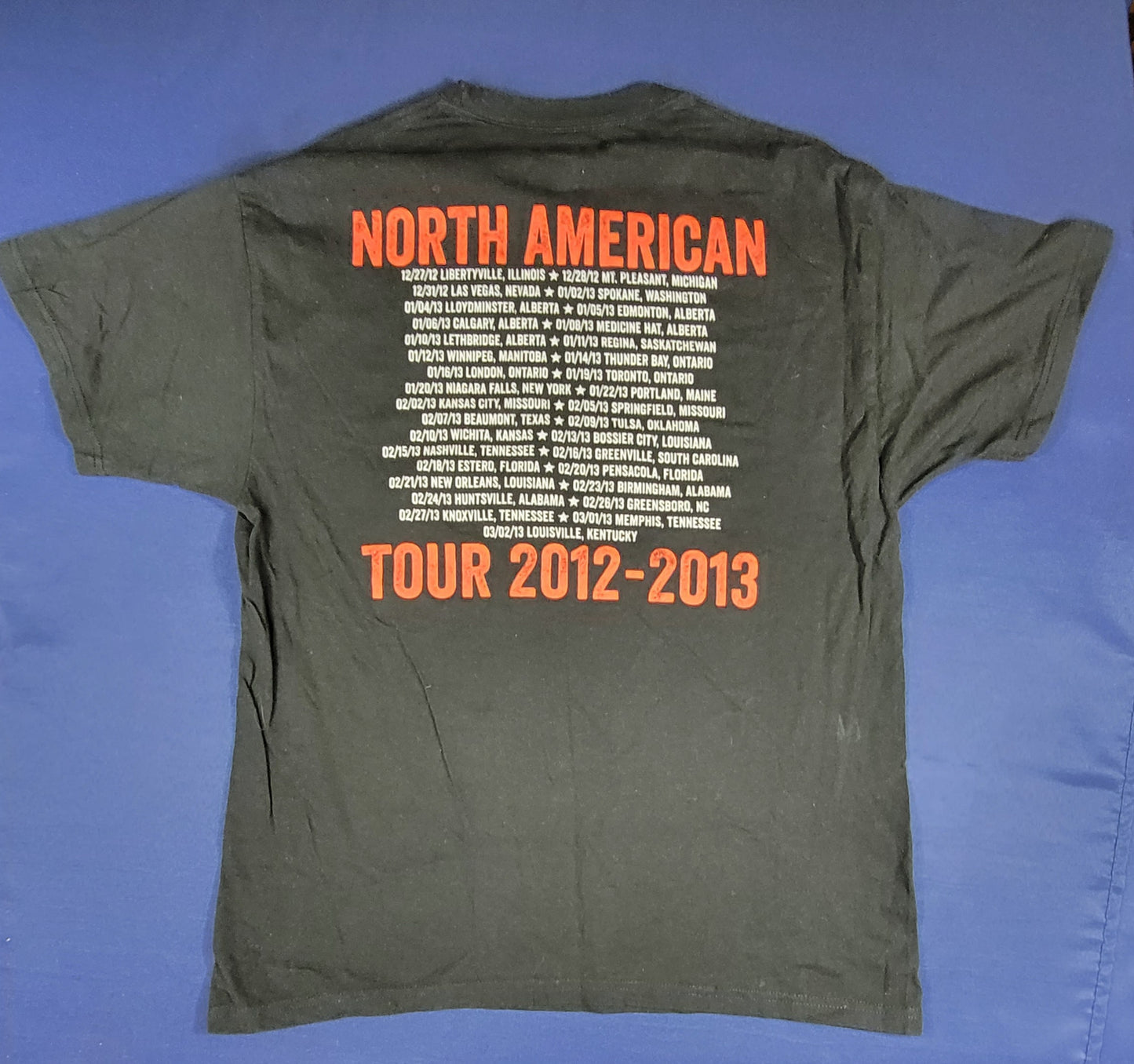 BuckCherry 2012-2013 Concert Tour T-Shirt Large