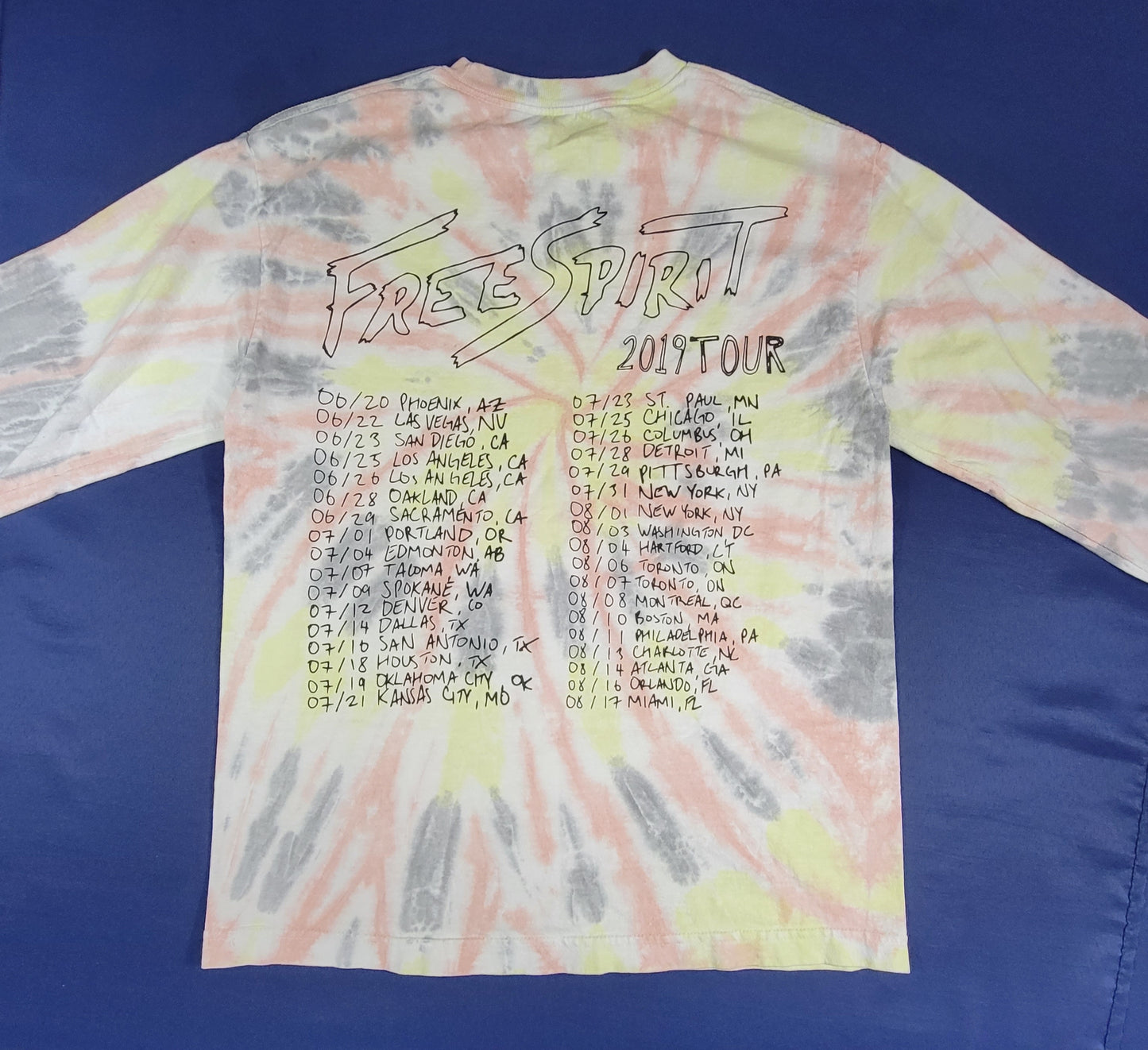 Khalid 2019 Concert Tour Long Sleeve Concert T-Shirt