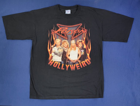 Poison 2002 Hollyweird Tour Concert T-Shirt XL