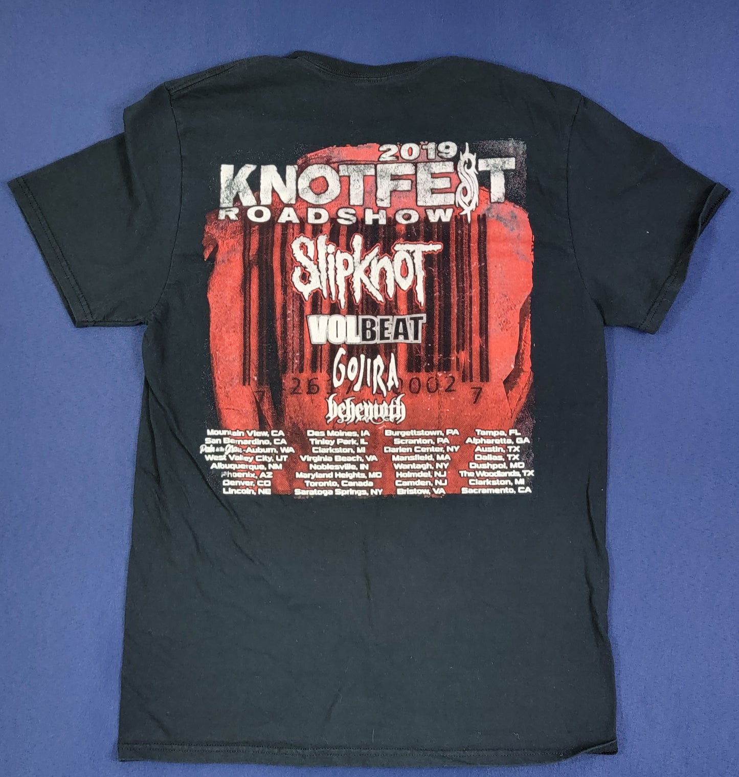 2019 Knotfest Roadshow Tour Concert T-Shirt