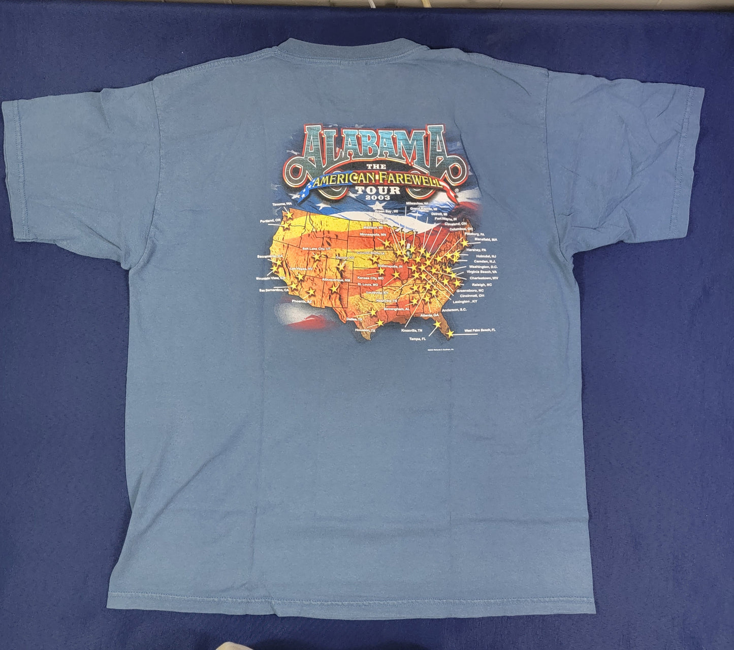 2003 Alabama American Farewell Tour Concert T-Shirt XL