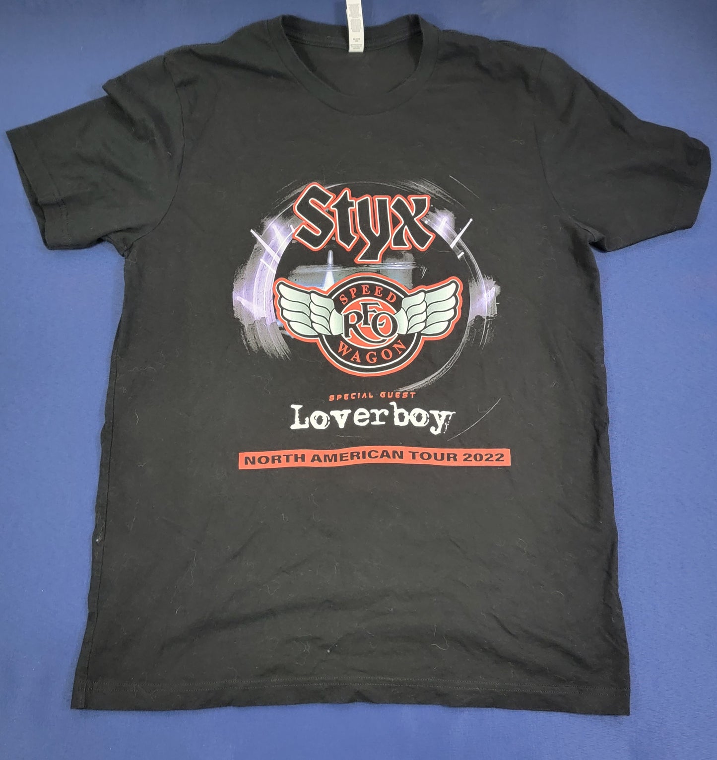 Styx, REO Speedwagon Loverboy Concert T-shirt Large