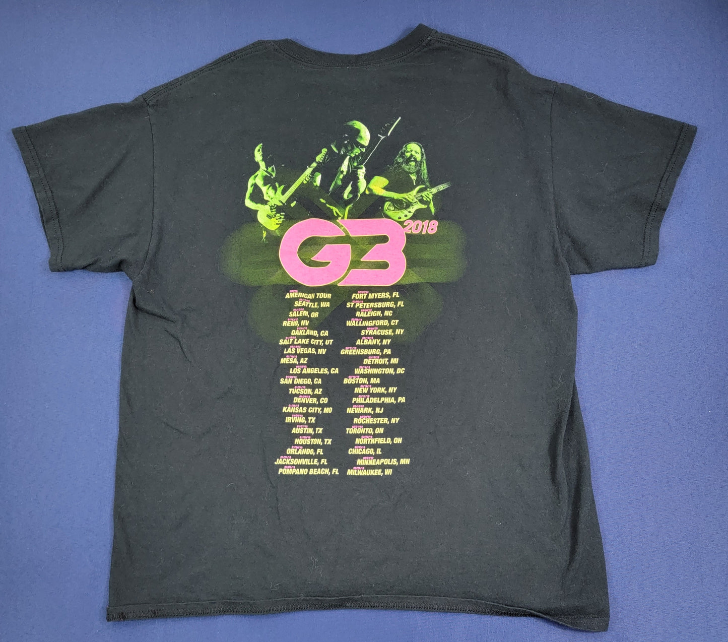 2018 G3 Concert T-shirt Large