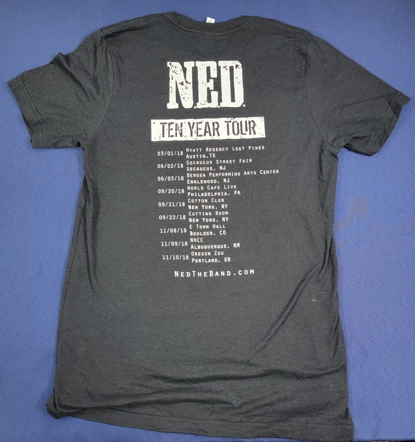 N.E.D. 2018 Tour Concert T-shirt Medium