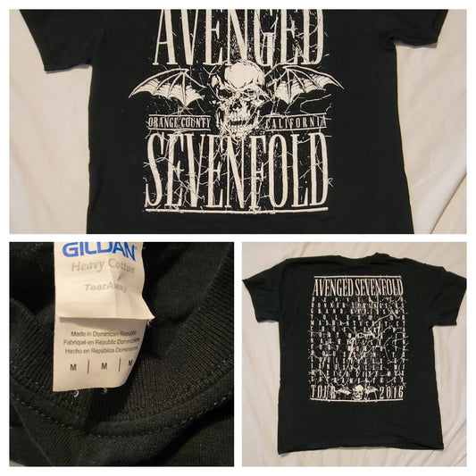 Avenged Sevenfold 2016 Concert T-Shirt Medium