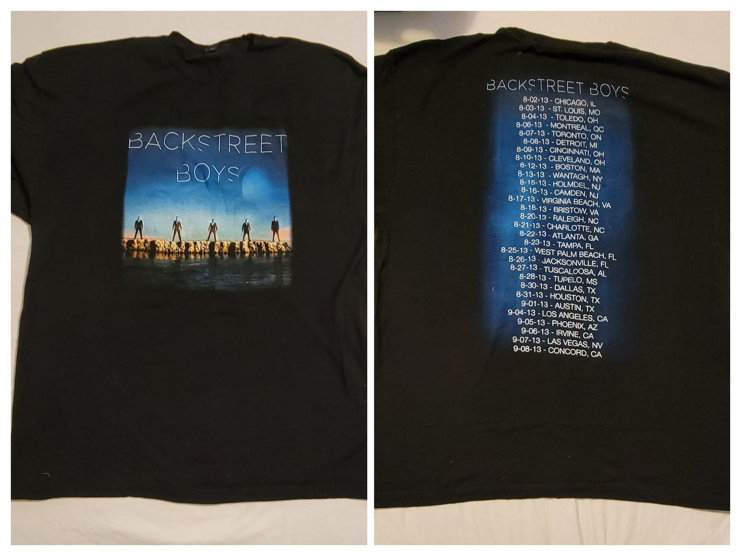 Backstreet Boys 2013 In A World Like This Tour Shirt 2X