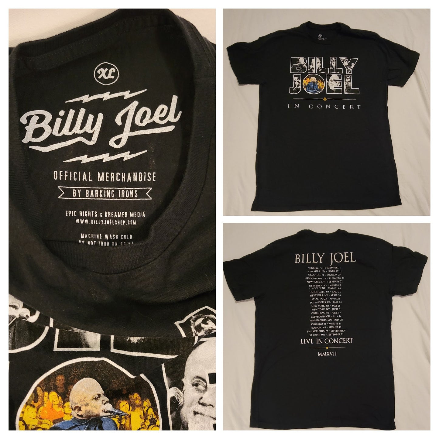 Billy Joel Live MMXVll 2017 XL