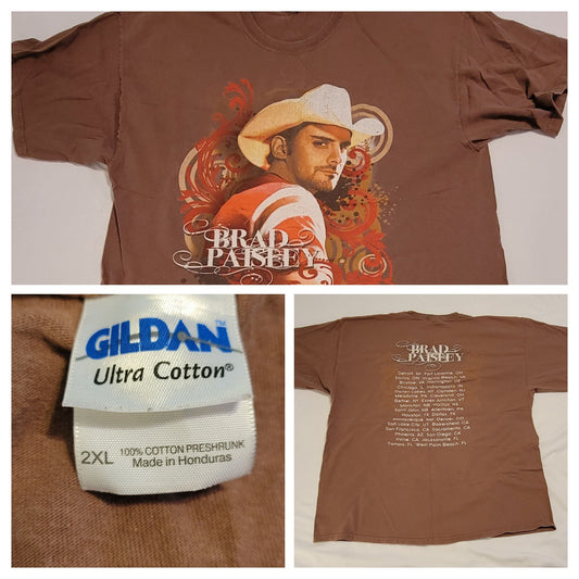 Brad Paisley 2007 Fifth Gear Tour Shirt 2X