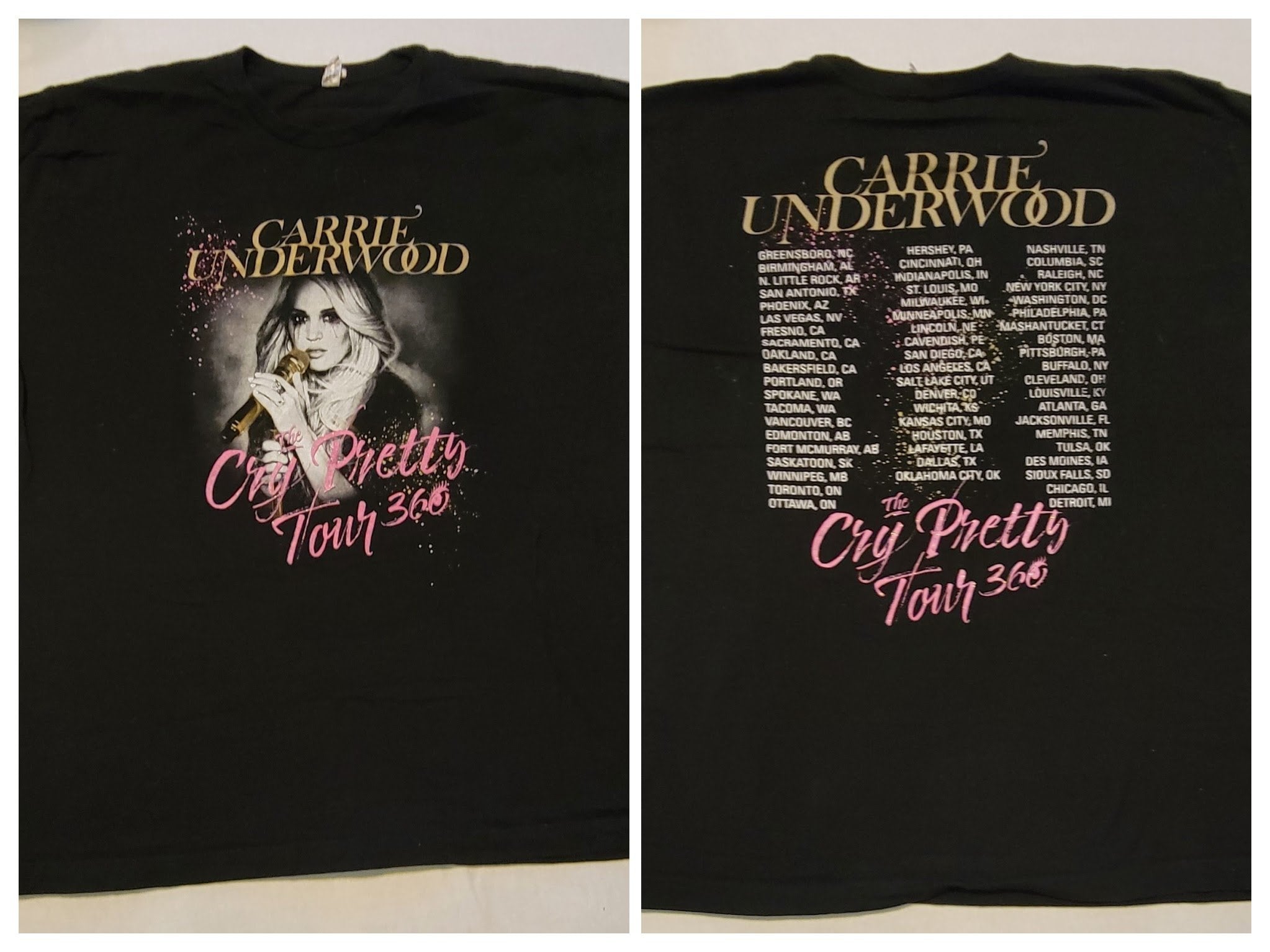 cry pretty tour shirts