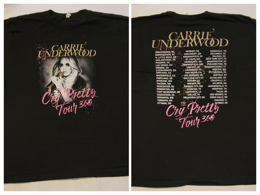 Carrie Underwood  2019 Cry Pretty 360 Tour Shirt XL