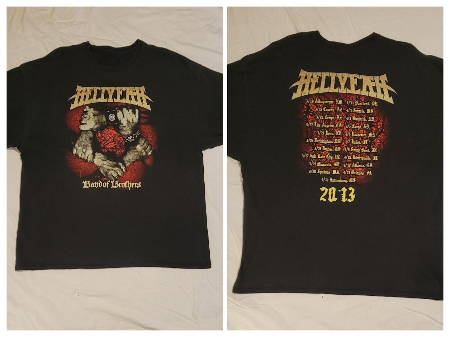 Hell Yeah 2013 Band of Brothers Tour Shirt 2XL