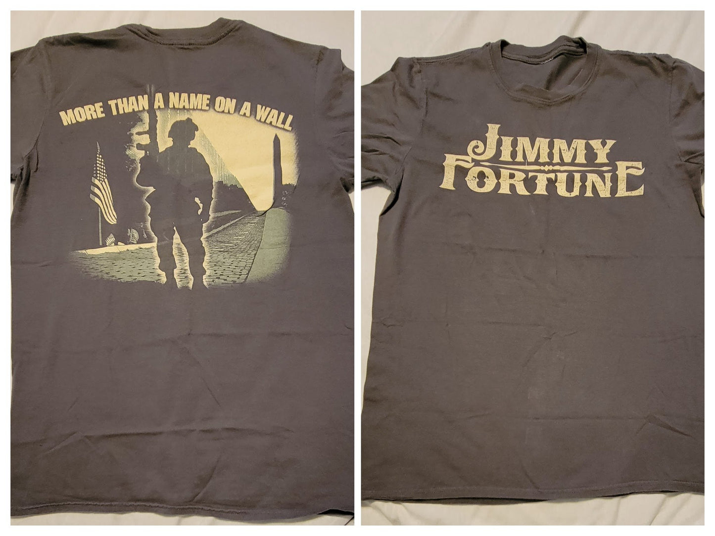 Jimmy Fortune 1989 More Than A Name On A Wall Tour Concert T-Shirt Medium