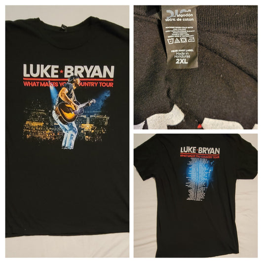 Luke Bryan 2018 What Makes You Country Tour Concert T_Shirt 2X